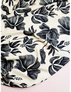Tissu twill viscose Loa - Noir 2