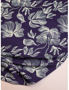 Tissu twill viscose Loa - Indigo 2