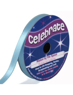 Ruban satin Celebrate bleu ciel - 6 mm x 6 mètres