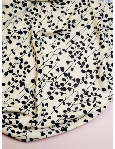 Tissu twill viscose Goya - Ivoire