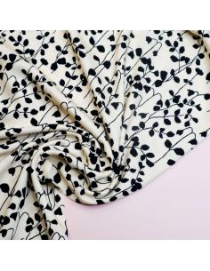 Tissu twill viscose Goya - Ivoire