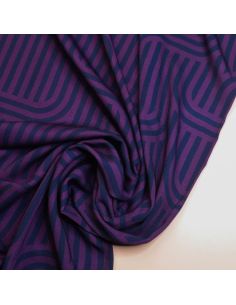 Tissu twill viscose Ziggy - Violet