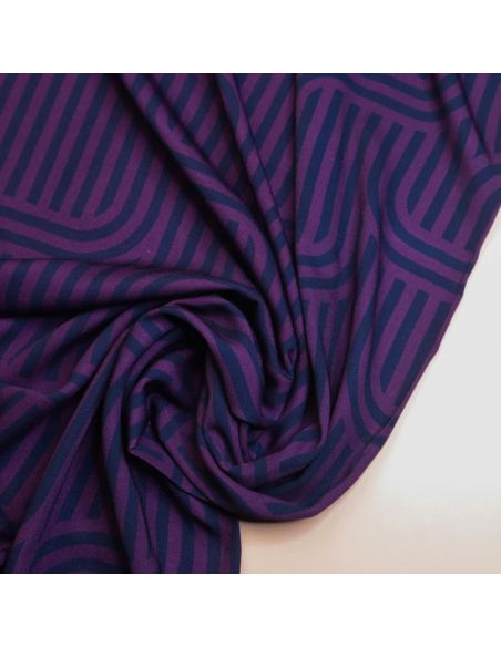 Tissu twill viscose Ziggy - Violet