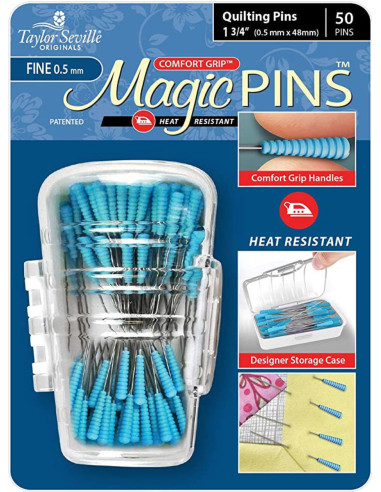 Boite de 50 épingles magiques spécial quilting