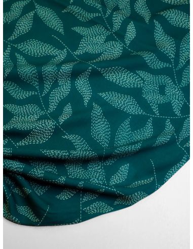 Tissu twill viscose Lulu - Vert pin