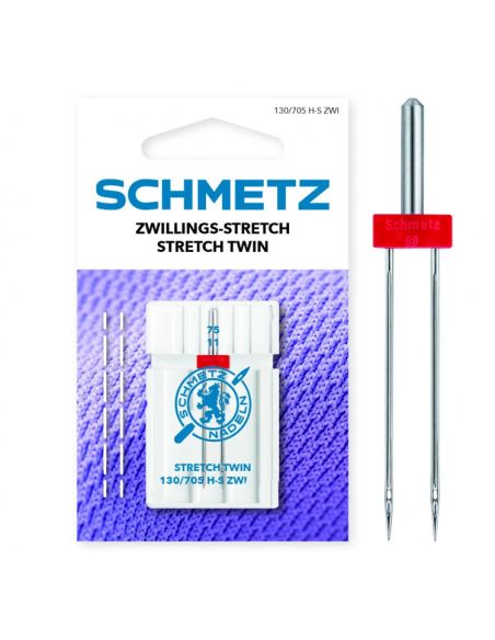 Aiguilles doubles Schmetz spécial stretch