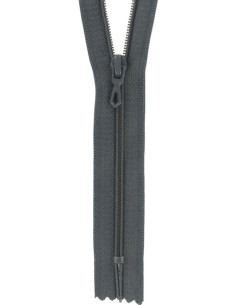 Fermeture éclair nylon - Gris anthracite