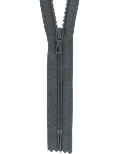 Fermeture éclair nylon - Gris anthracite