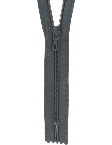 Fermeture éclair nylon - Gris anthracite