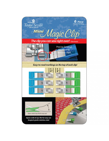 Pinces tissus magiques par 6