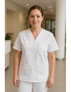 Tissu twill toile de travail - Blanc 2