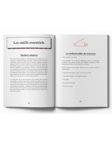 Livre petit précis de couture de lingerie