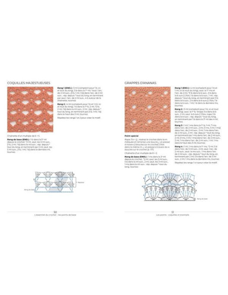 Livre l'essentiel du crochet points de base