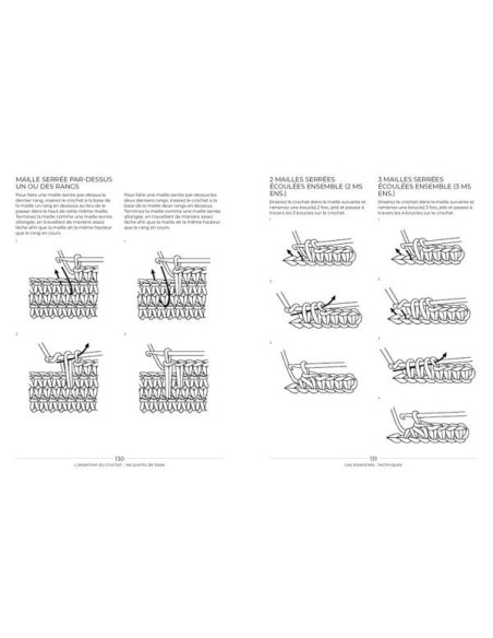 Livre l'essentiel du crochet points de base