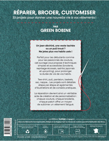 Livre réparer, broder, customiser