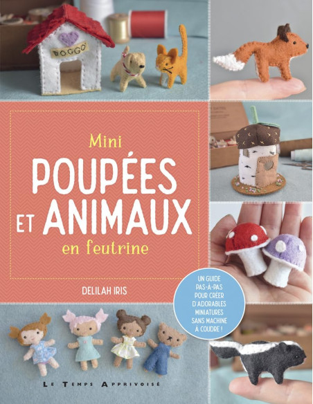 Livre mini poupées et animaux en feutrine