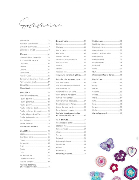 Livre 100 motifs de micro crochet