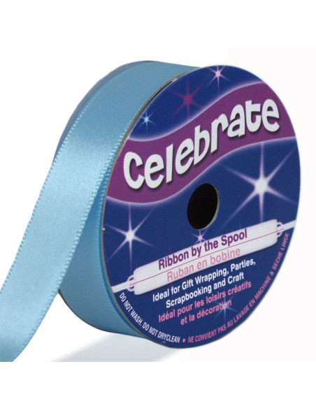 Ruban satin Celebrate bleu ciel - 13 mm x 6 mètres