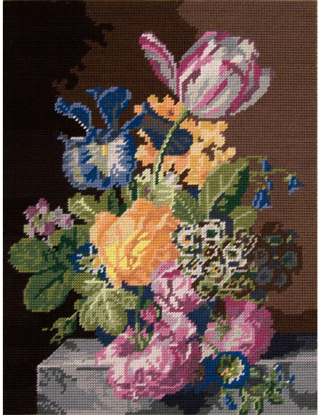 Canevas pénélope DMC - Roses de Jan Frans Van Dael