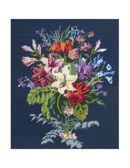 Kit Canevas pénélope DMC - Bouquet