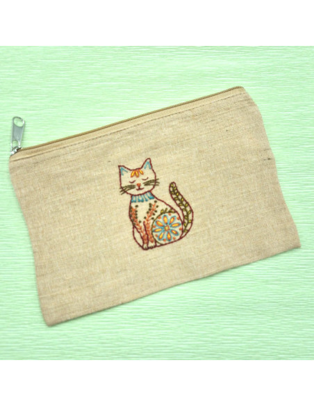 Feuilles de transfert broderie hydrosolubles - Chats folkloriques