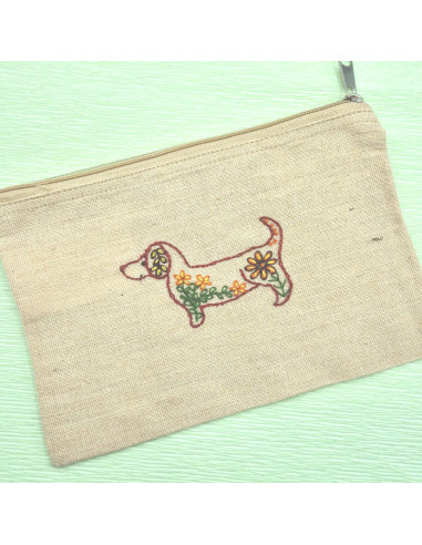 Feuilles de transfert broderie hydrosolubles - Chiens folkloriques