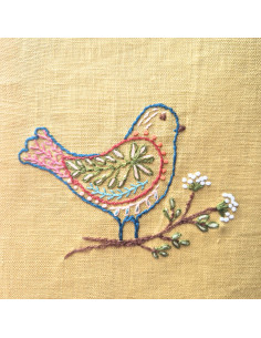 Feuilles de transfert broderie hydrosolubles - Oiseaux folkloriques 2