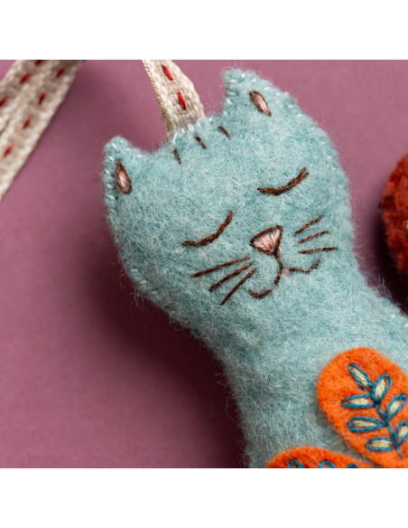 Mini kit feutrine - Chat folklorique