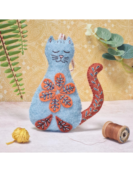 Mini kit feutrine - Chat folklorique