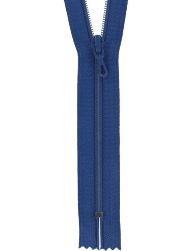 Fermeture éclair nylon - Bleu bugatti