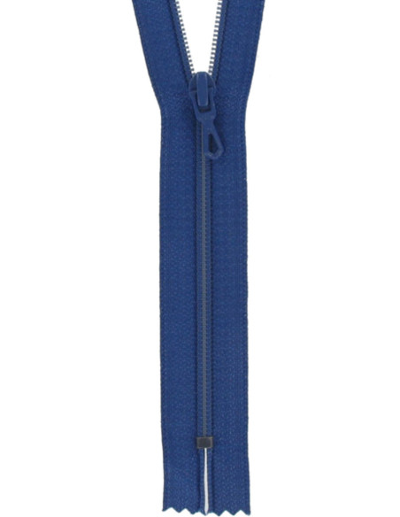 Fermeture éclair nylon - Bleu bugatti