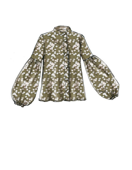 Patron de haut et ceinture - Vogue 9299