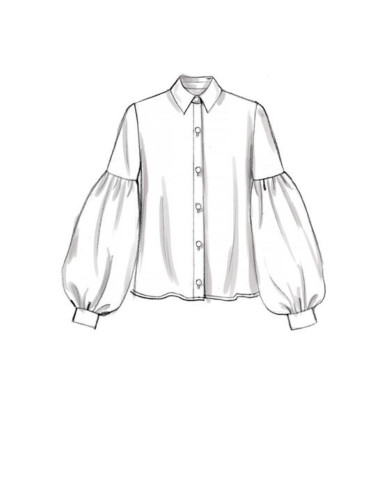 Patron de haut et ceinture - Vogue 9299
