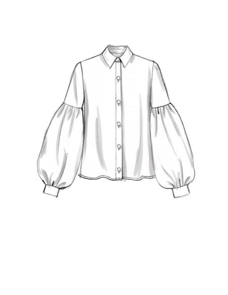 Patron de haut et ceinture - Vogue 9299