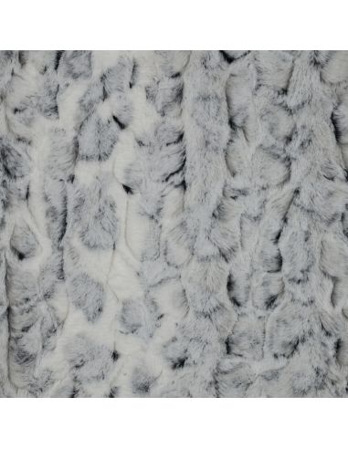 Tissu fausse fourrure animal - Lynx des neiges