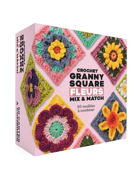 Coffret crochet Granny Square - Fleurs Mix & Match