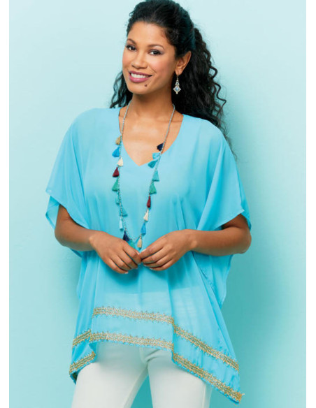 Patron de haut, tunique et caftan - Butterick 6559