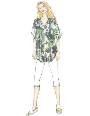 Patron de haut, tunique et caftan - Butterick 6559