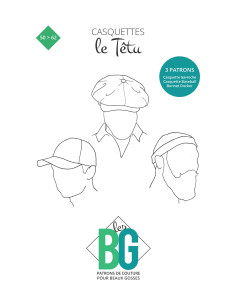 Patron de casquettes pour homme Le Têtu - Les BG