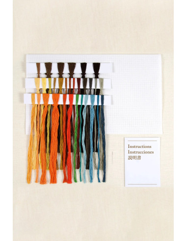 Kit broderie point de croix - Le cri