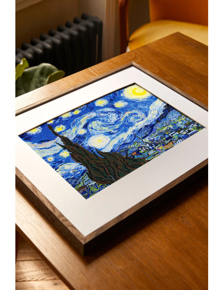 Kit broderie point de croix - La nuit étoilée