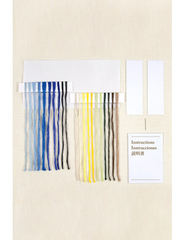 Kit broderie marque-pages au point de croix - La nuit étoilée