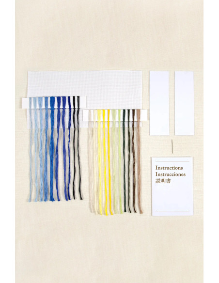 Kit broderie marque-pages au point de croix - La nuit étoilée