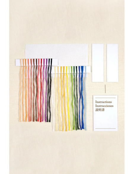 Kit broderie marque-pages au point de croix - Le cadre
