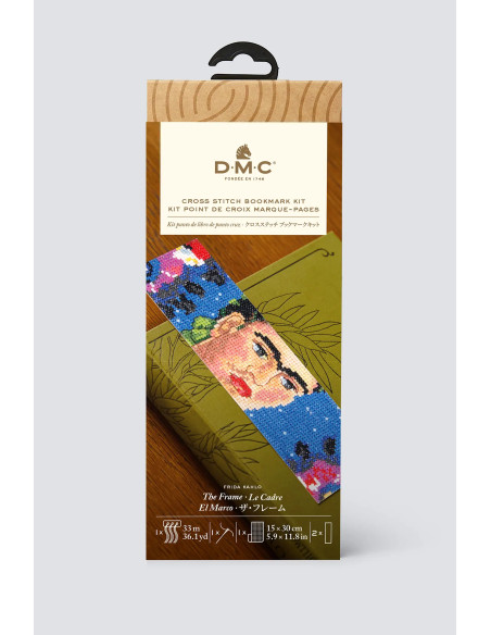 Kit broderie marque-pages au point de croix - Le cadre