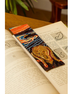 Kit broderie marque-pages au point de croix - Le cri