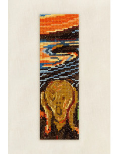 Kit broderie marque-pages au point de croix - Le cri 2