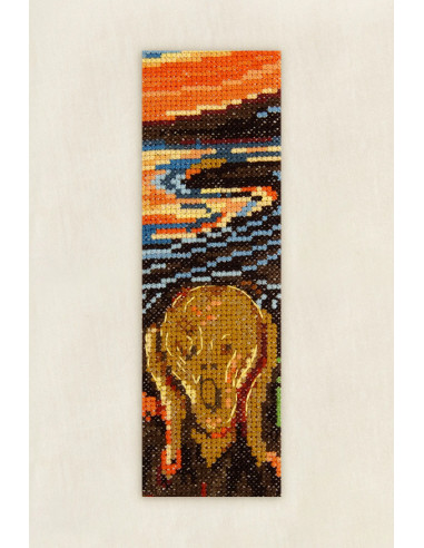 Kit broderie marque-pages au point de croix - Le cri