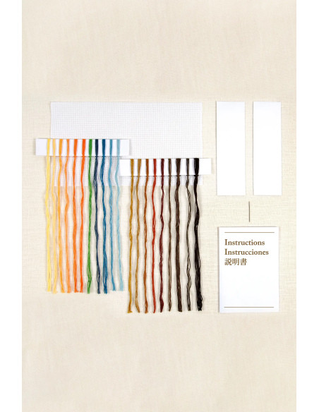 Kit broderie marque-pages au point de croix - Le cri