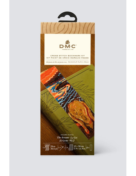 Kit broderie marque-pages au point de croix - Le cri